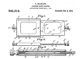 Thomas Sharlow Lantern Slide Carrier Patent 945619