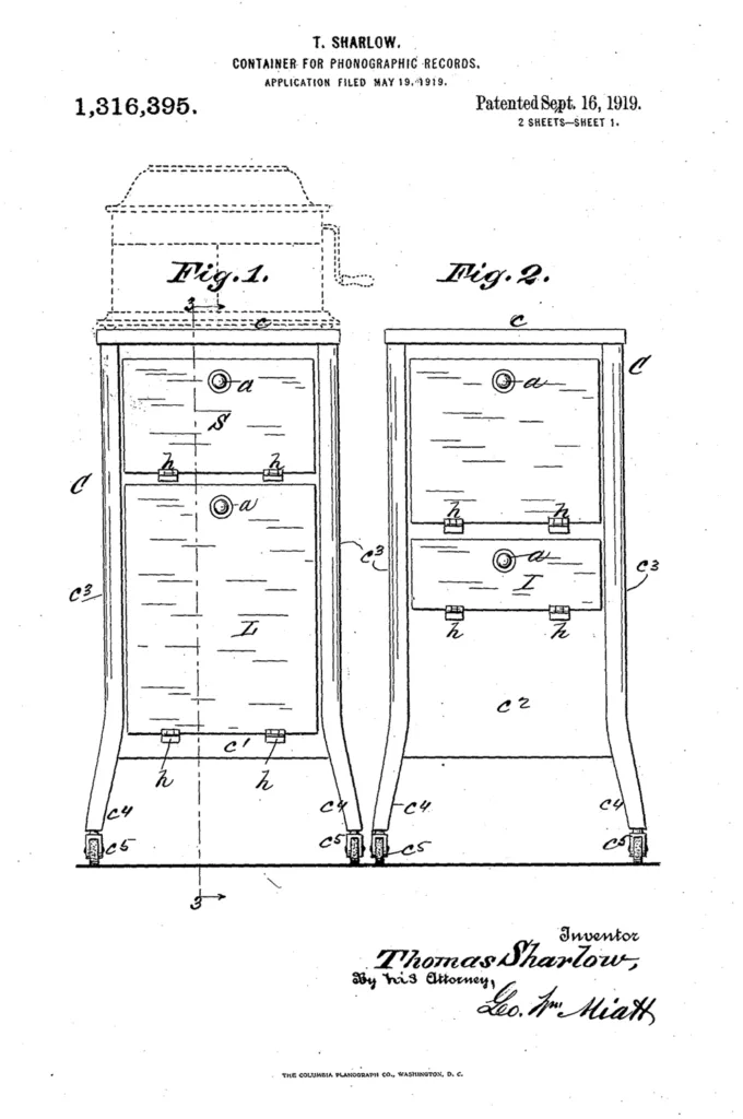 Thomas Sharlow Container for Phonographic Records